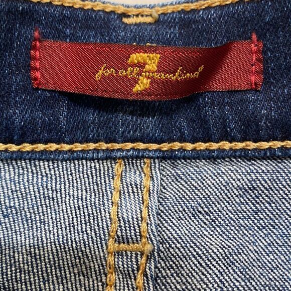 7 For All Mankind Two Tone Skinny Ankle Jeans Size 27 NWOT - Picture 8 of 8